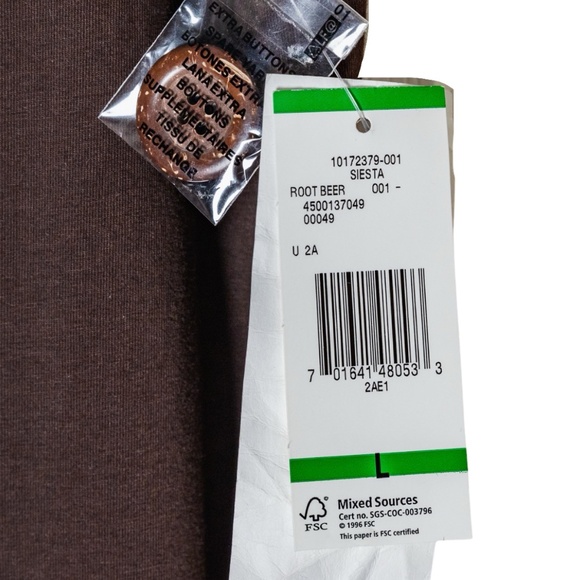 Jones New York Women's Pull On Siesta Capri Pants; Brown; Size: Large - Picture 8 of 8